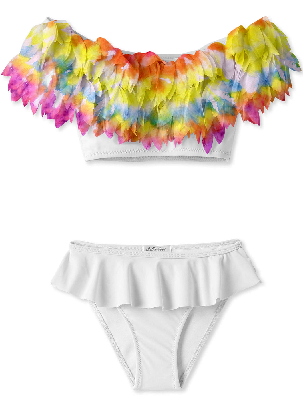 I Love You Forever Petals White Bikini