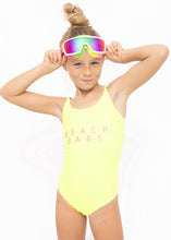 Load image into Gallery viewer, Beach Babe Neon Yellow Swimsuit
